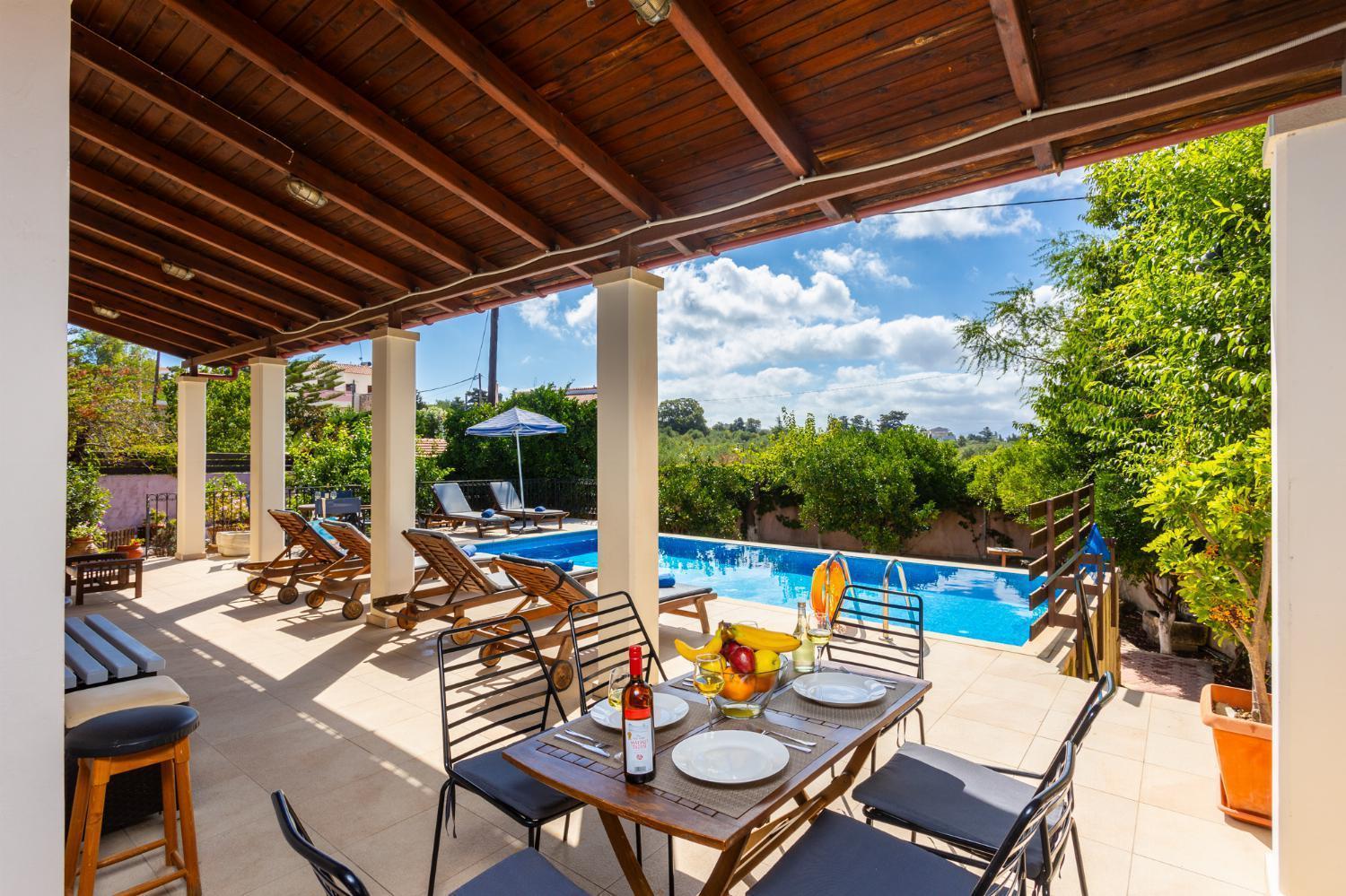 Villa Maro Large Private Pool Ac Wifi Kefalas Bagian luar foto
