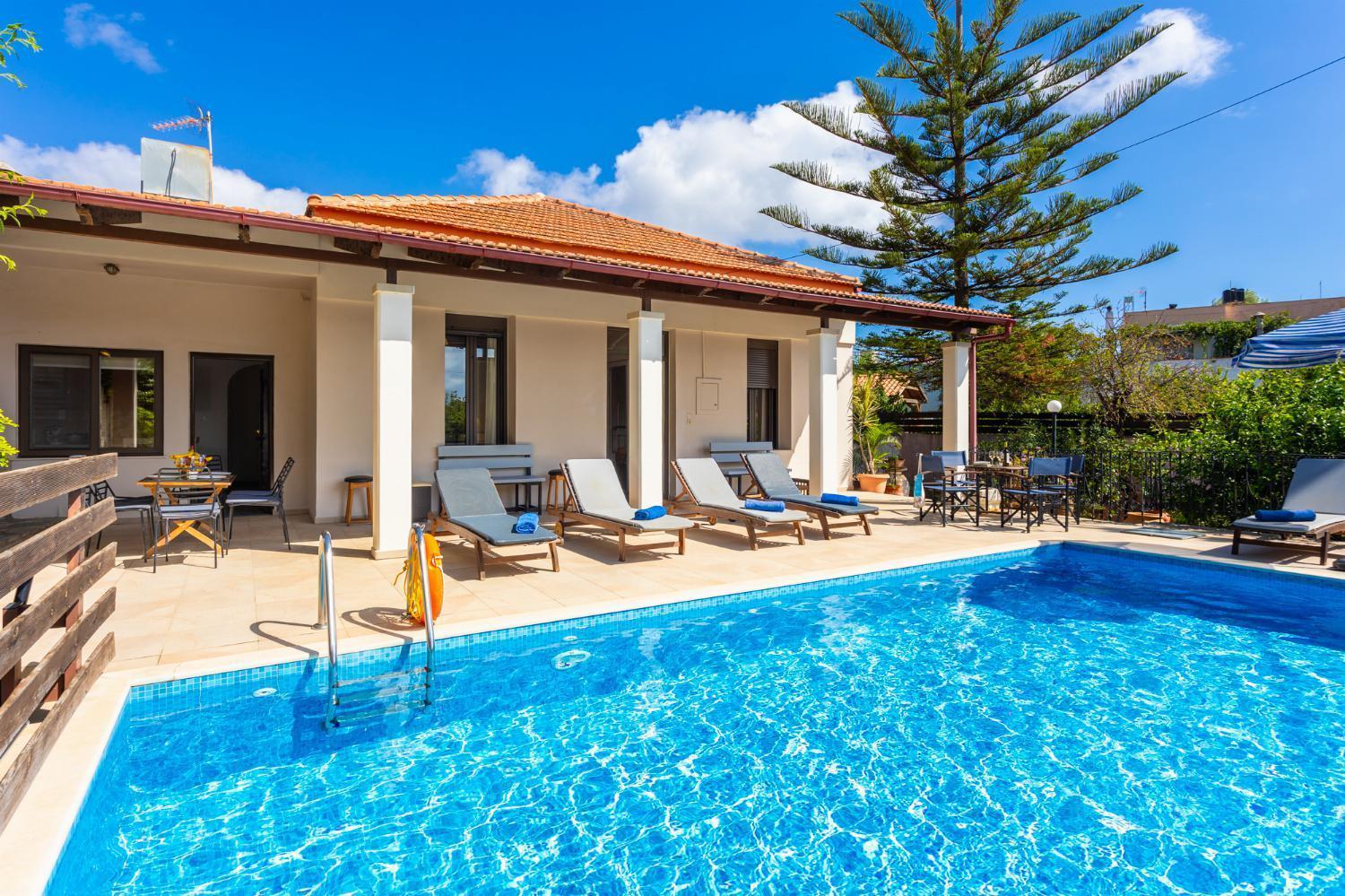 Villa Maro Large Private Pool Ac Wifi Kefalas Bagian luar foto
